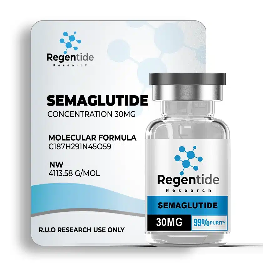 Semaglutide 30mg vial – high-purity GLP-1 peptide for advanced weight loss research and appetite suppression studies